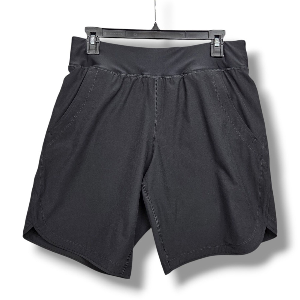 Lands‎ End Quick Dry Swim Board Shorts Womens 6 Black 9"